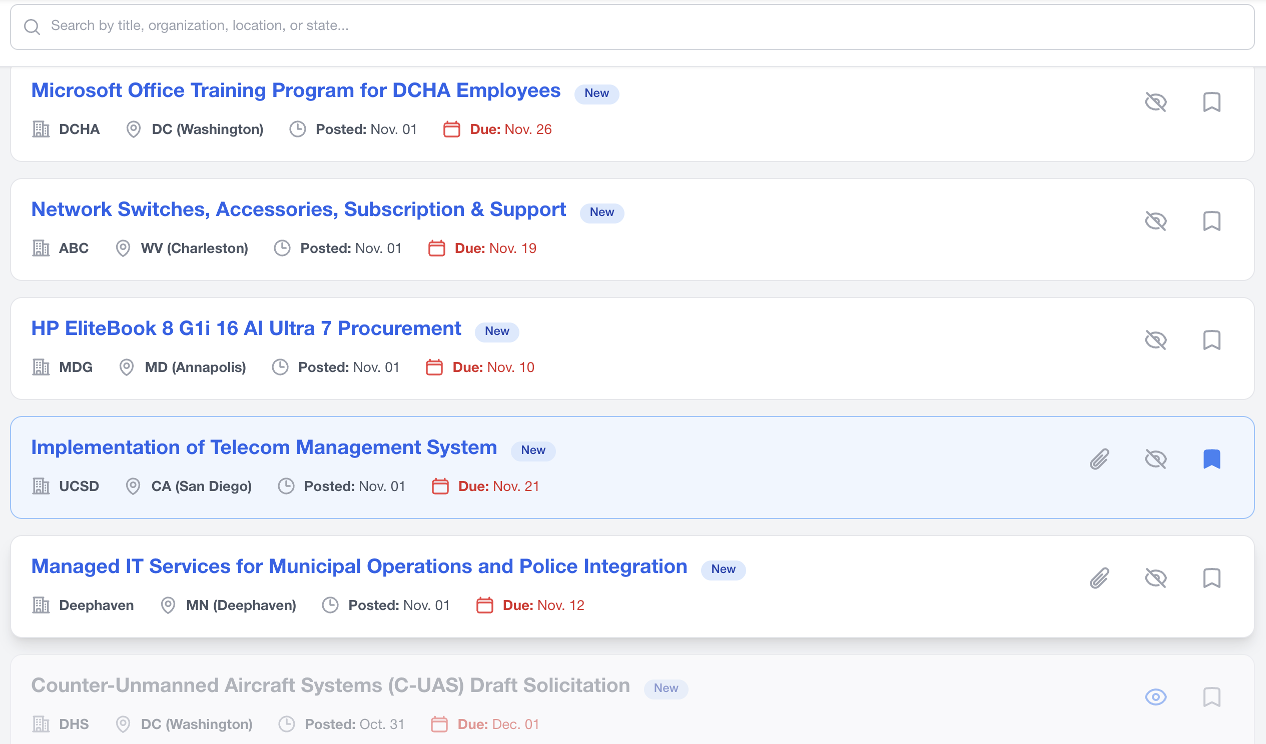 Automated Bid Discovery
